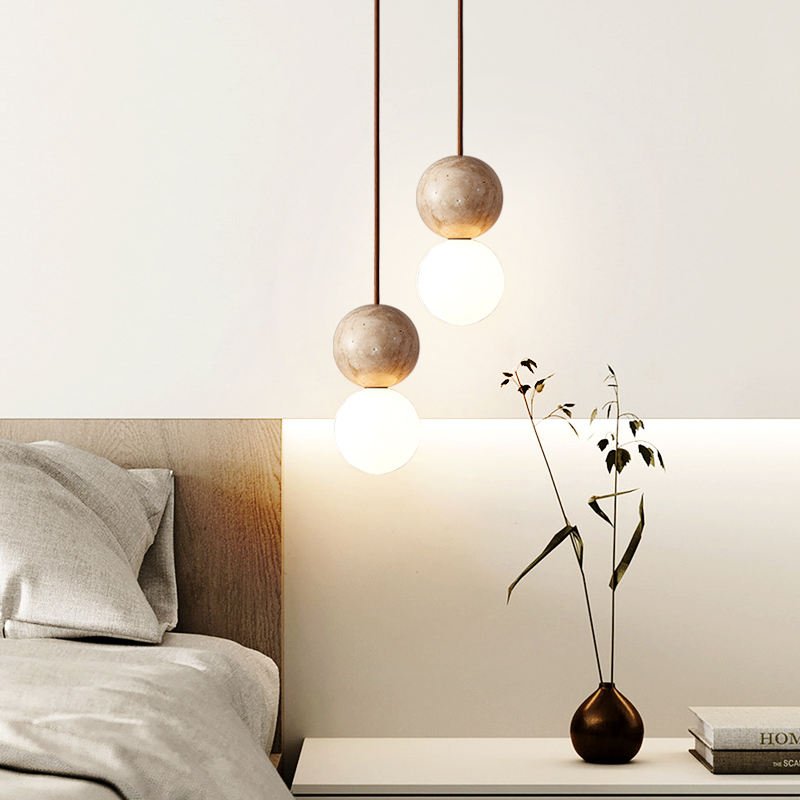 chic wabi sabi hanglamp voor een sfeervol plafond