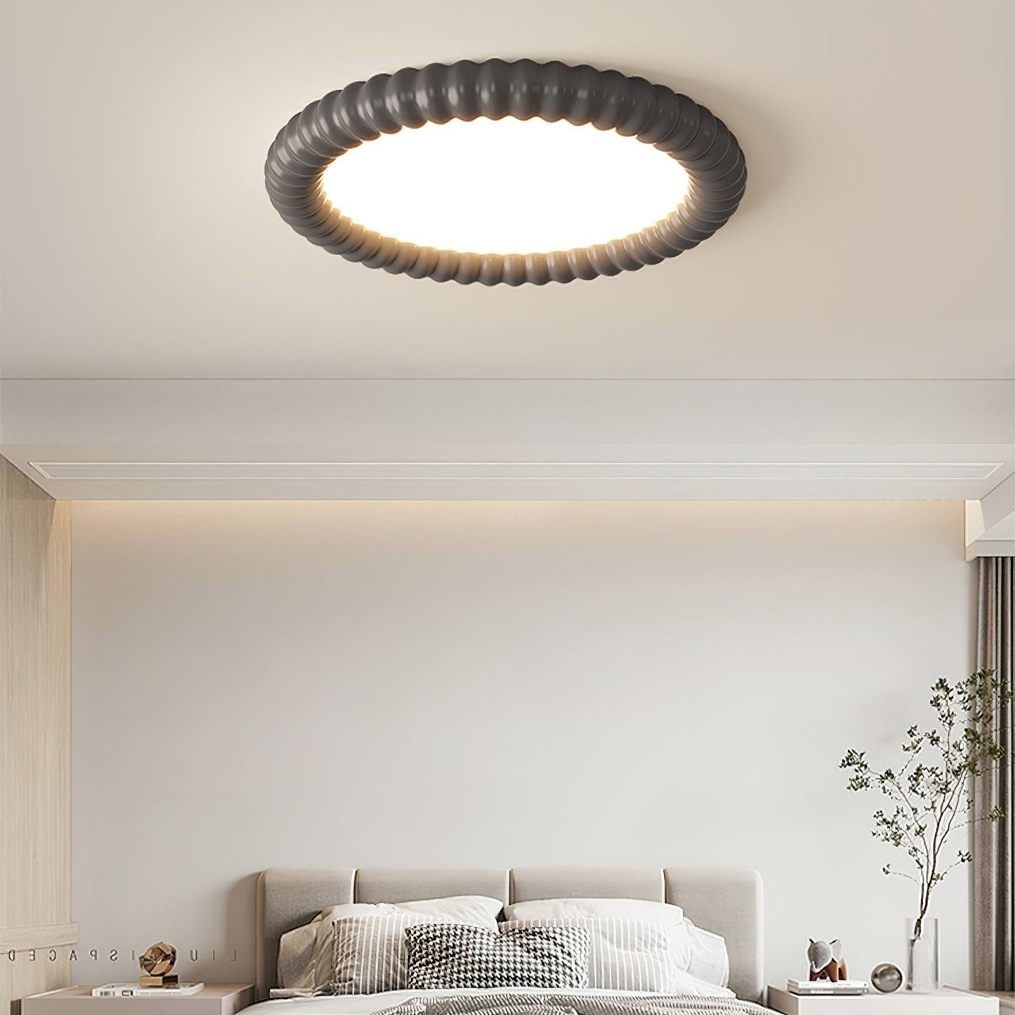 moderne ripple halo plafondlamp voor sfeervolle verlichting