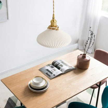 Bronzen hanglamp van keramiek voor sfeervolle binnenverlichting