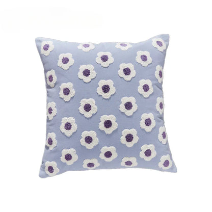 Kussenhoes Jacquard Geborduurd 45x45 cm