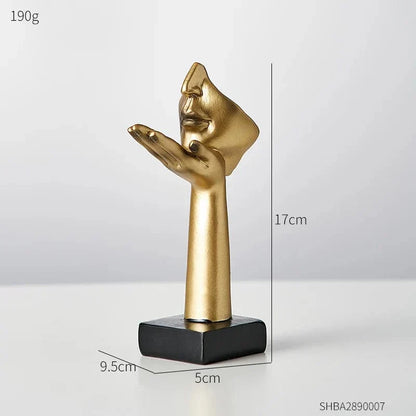 Decoratieve Sculptuur Resin Abstract Gezicht
