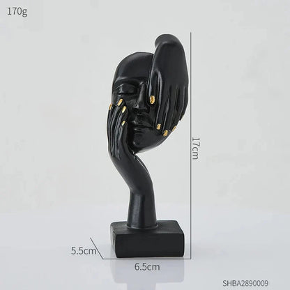 Decoratieve Sculptuur Resin Abstract Gezicht
