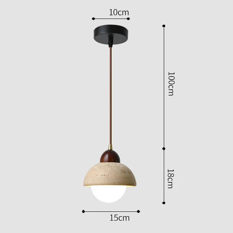 elegante hanglamp van natuurlijk marmer