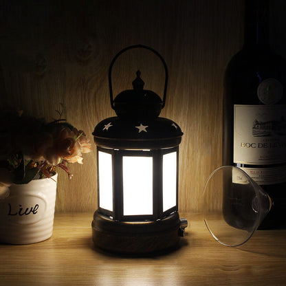 Tafellamp Metalen Led Lantaarn In Retro Stijl