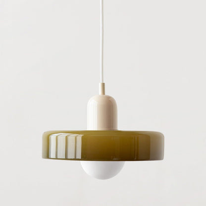 Stijlvolle Bauhaus Hanglamp van Elegante Kleurige Glas