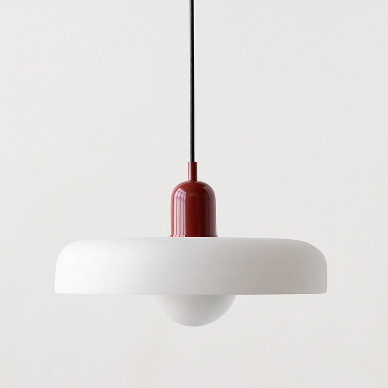 stijlvolle bauhaus hanglamp van elegante kleurige glas