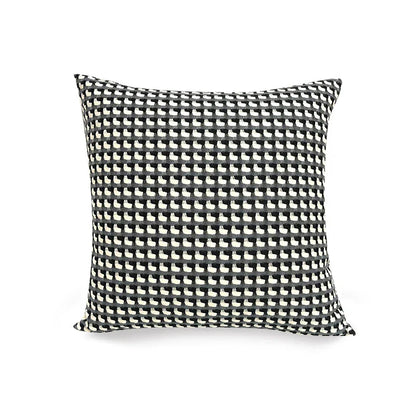 Decoratieve kussenhoes 45x45 cm met strak kleurcontrast voor woonkamer