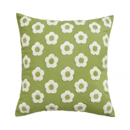 Kussenhoes Jacquard Geborduurd 45x45 cm