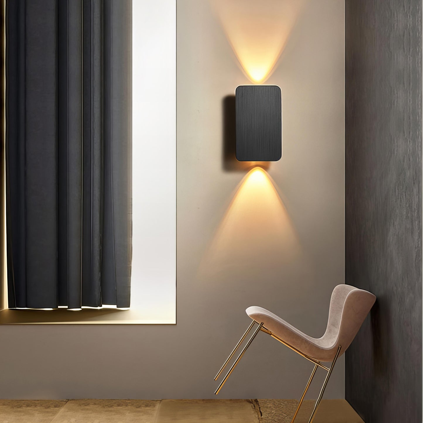 koda - elegante rechthoekige wandlamp voor een stijlvolle verlichting