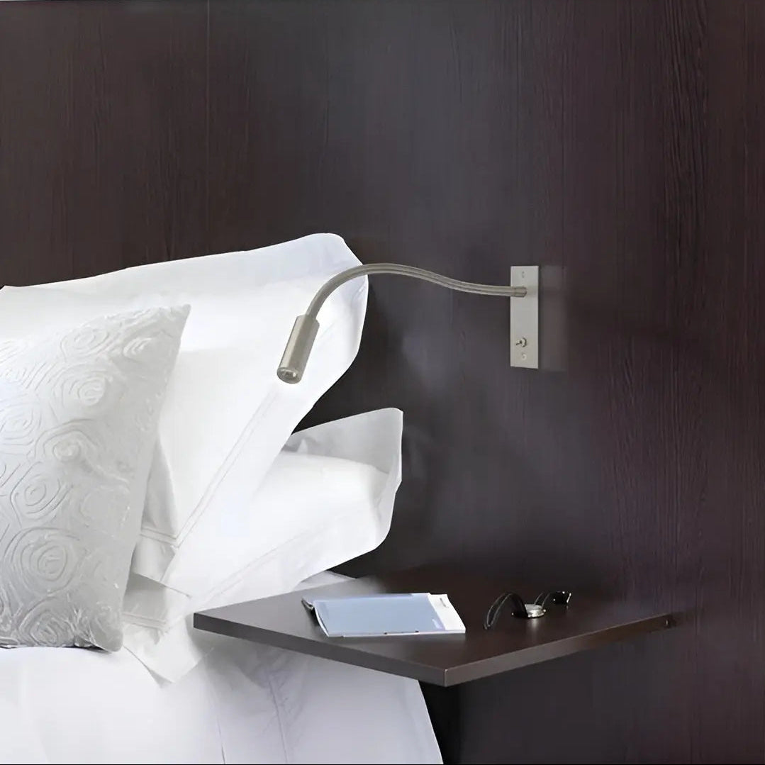 wand leeslamp met flexibele arm en led