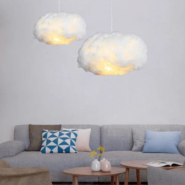 decoratieve wolkenlamp voor rustgevende verlichting in de slaapkamer