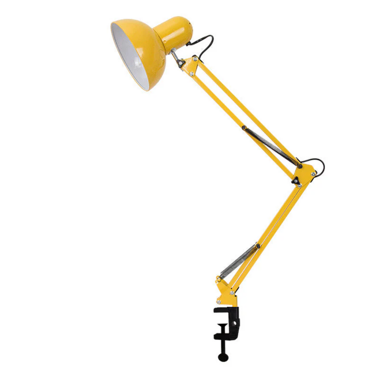 bureaulamp met klem met lange verstelbare arm
