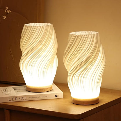 LED designlamp met elegante golvende lijnen als decoratieve verlichting