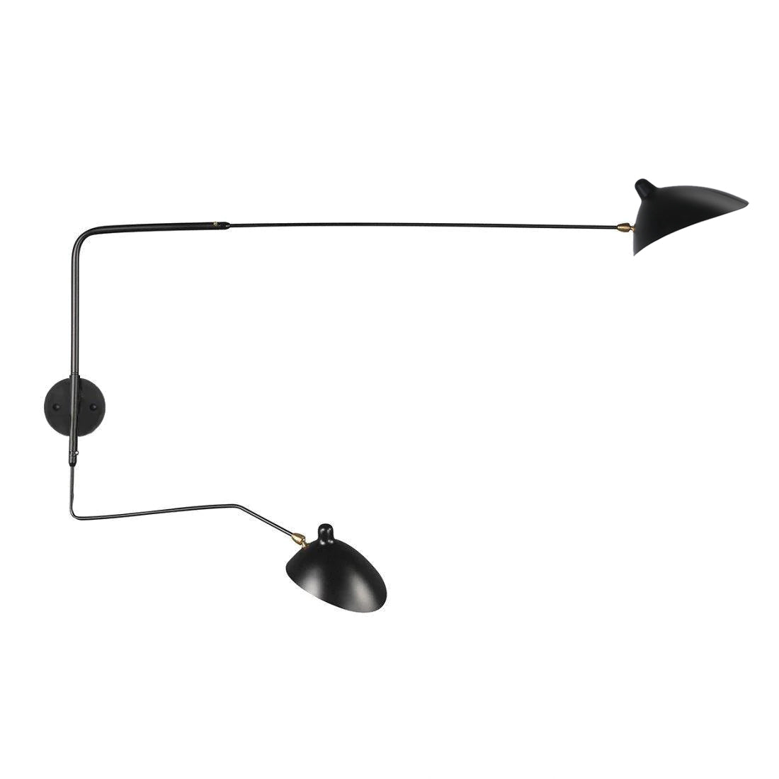 stijlvolle wandlamp van serge mouille