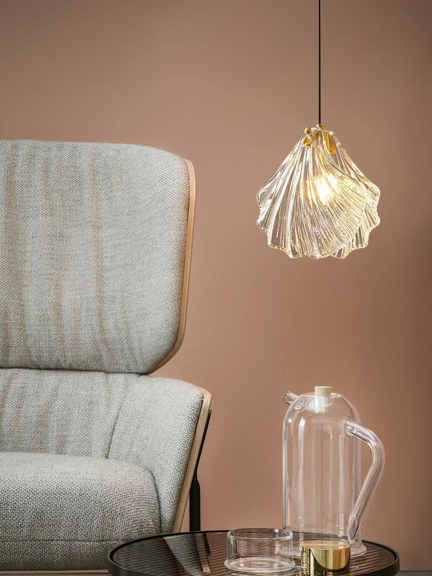 elegante shell mini hanglamp voor een stijlvolle touch