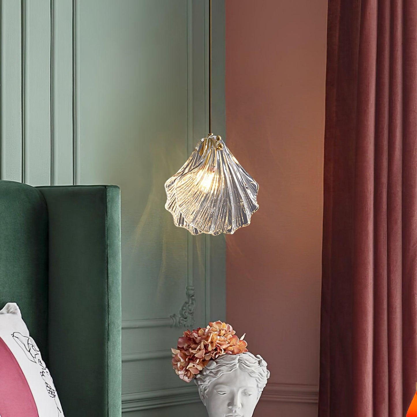 elegante shell mini hanglamp voor een stijlvolle touch