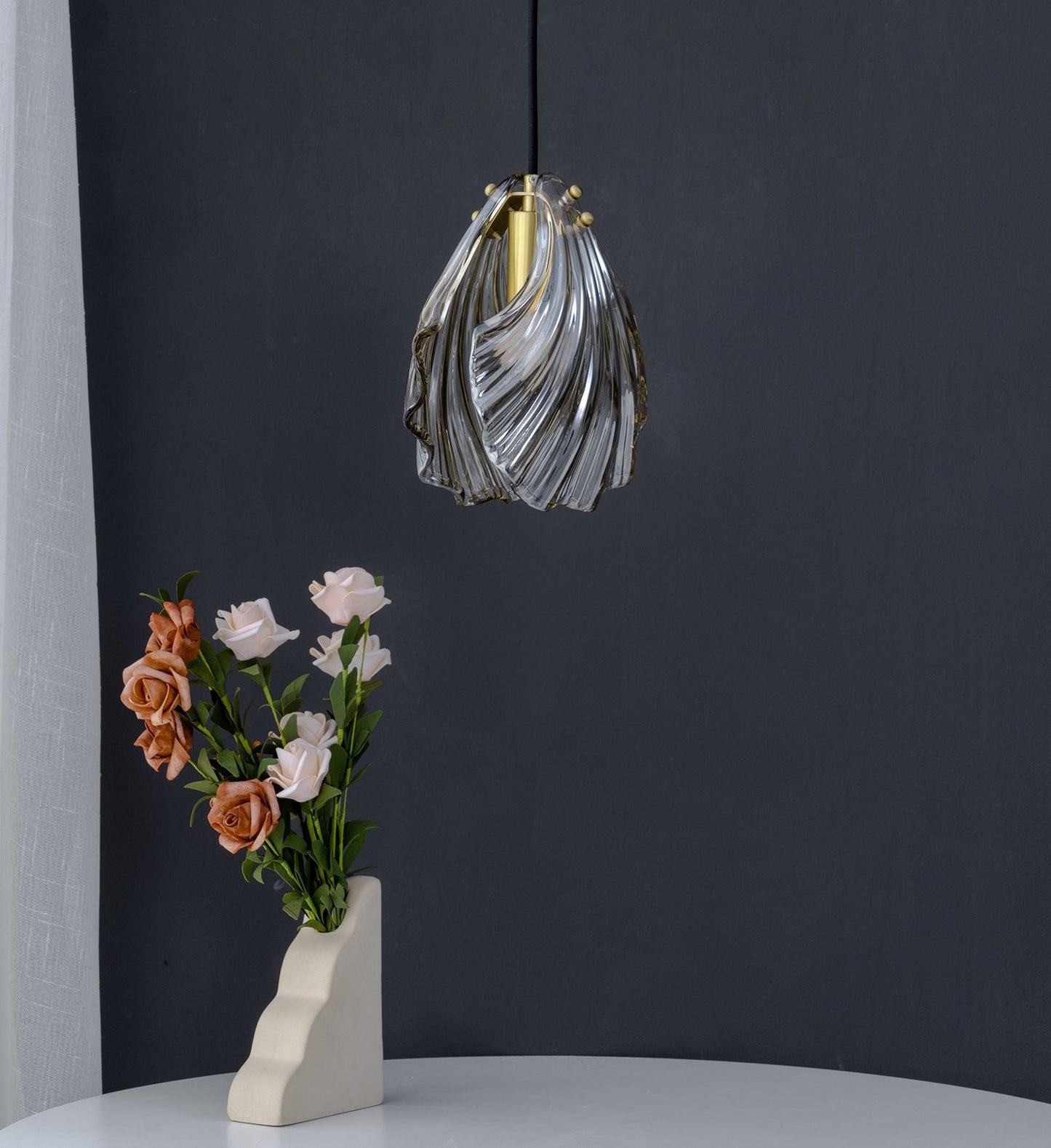 elegante shell mini hanglamp voor een stijlvolle touch