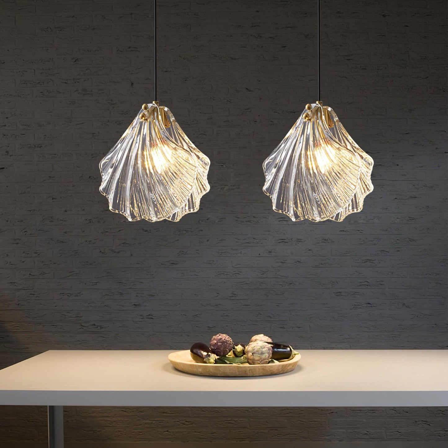 elegante shell mini hanglamp voor een stijlvolle touch