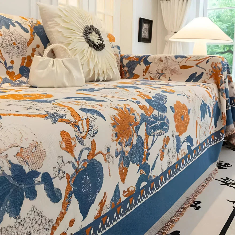 sofahoes chenille jacquard omkeerbare beschermhoes