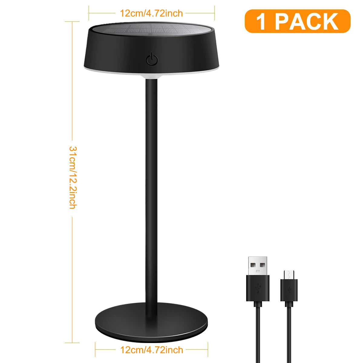 Moderne tafellamp voor buiten met sfeervolle verlichting