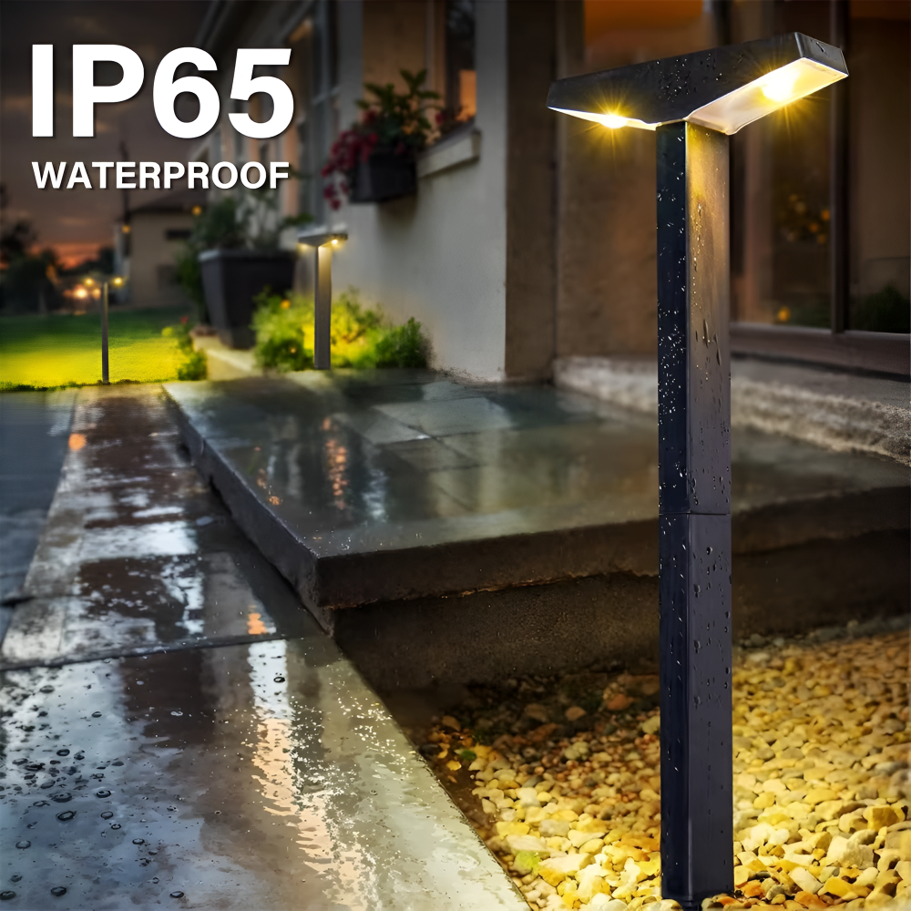 tuinlamp met grondpen voor sfeervolle verlichting van borders
