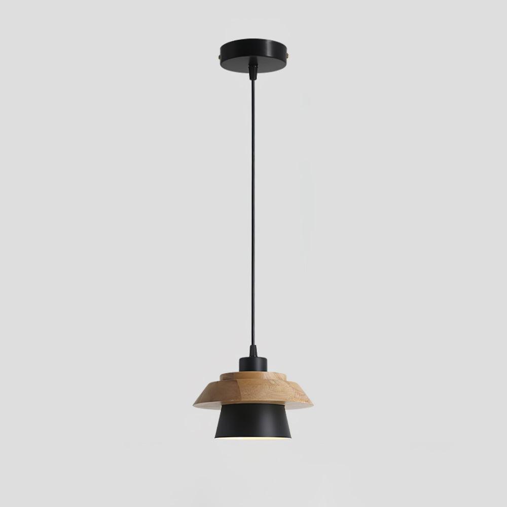 moderne hanglamp van steen en hout