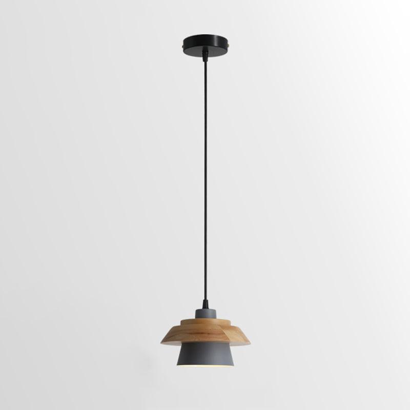 moderne hanglamp van steen en hout