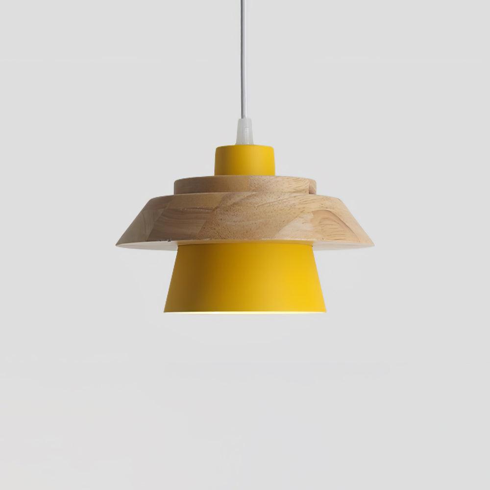 moderne hanglamp van steen en hout