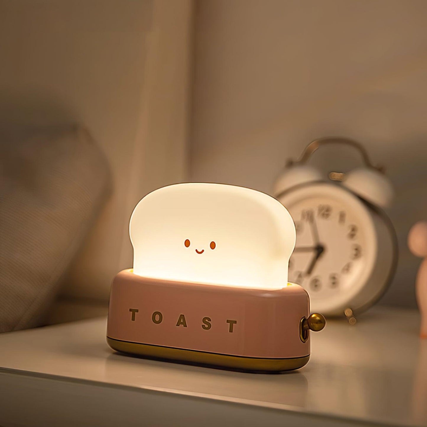 stylish toaster table lamp with built-in battery