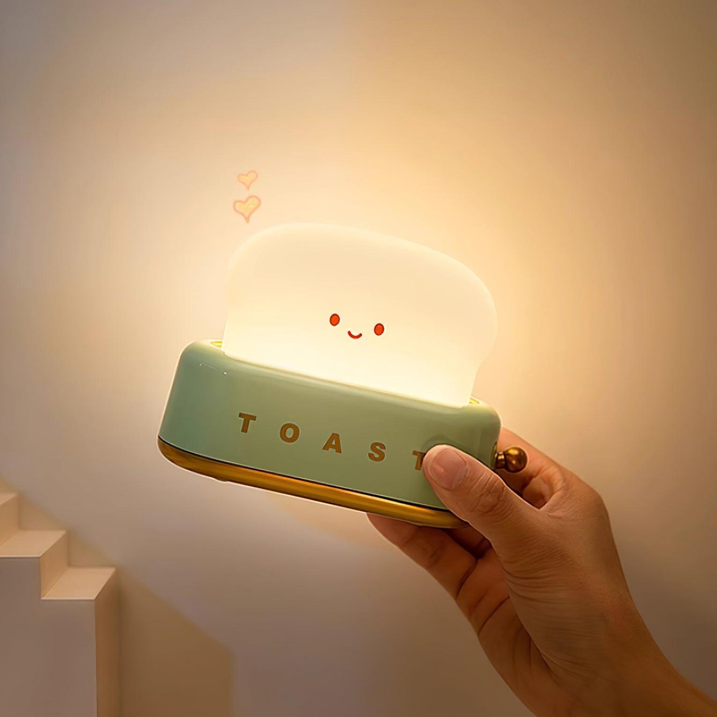 stylish toaster table lamp with built-in battery