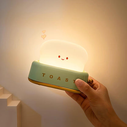 Stylish Toaster Table Lamp with Built-in Battery