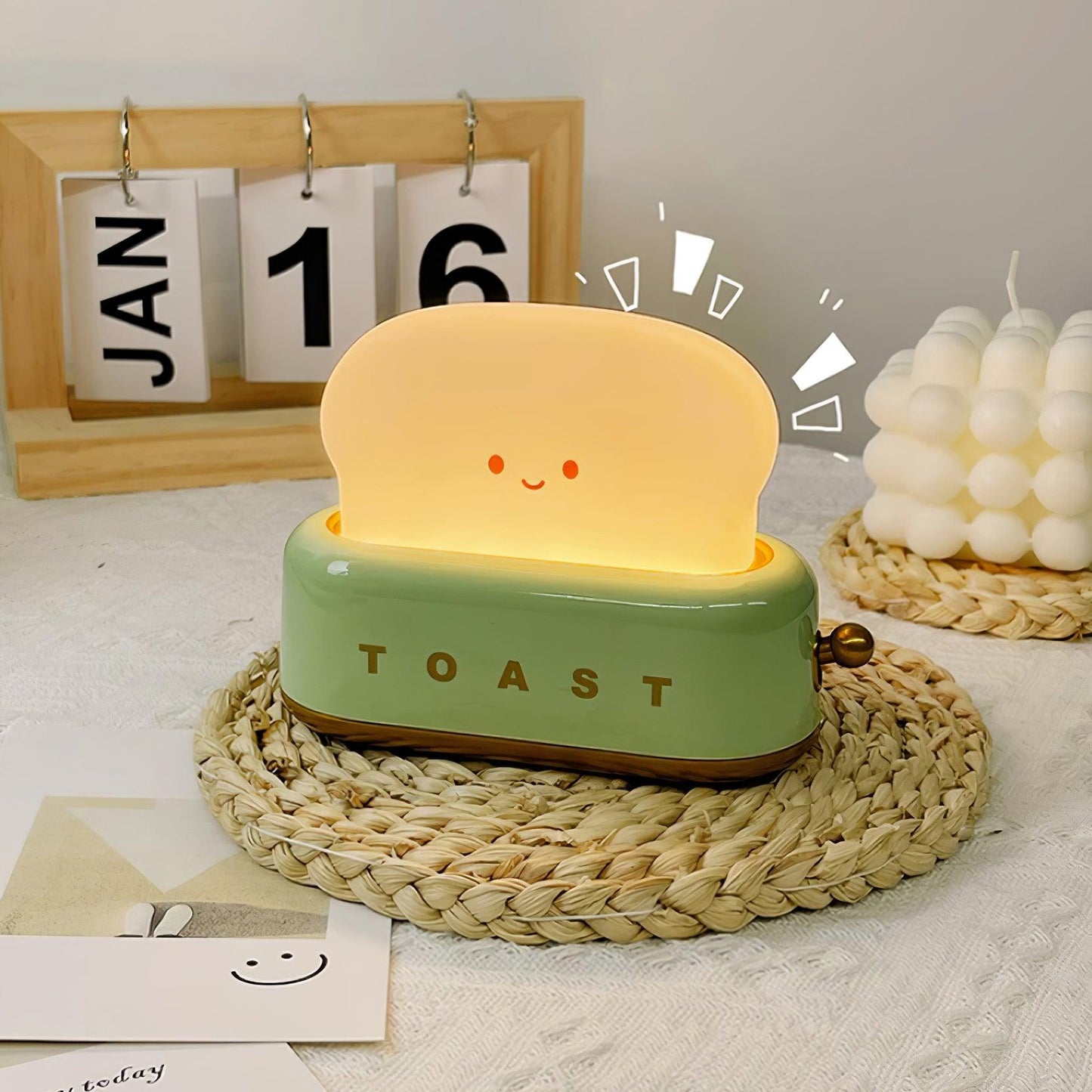 stylish toaster table lamp with built-in battery