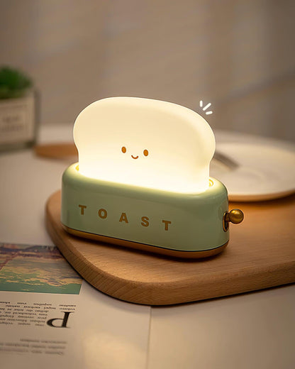 Stylish Toaster Table Lamp with Built-in Battery