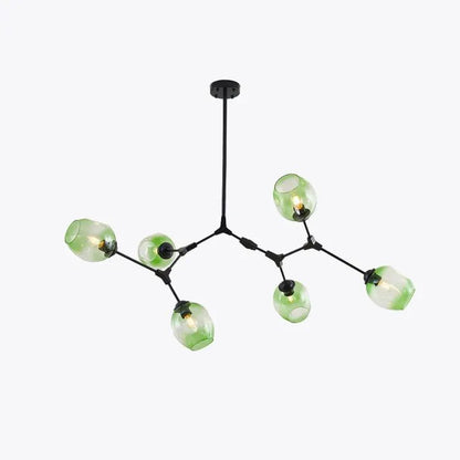 Stijlvolle Bifurcation Bubbelglas Sputnik Kroonluchter voor een Modern Interieur