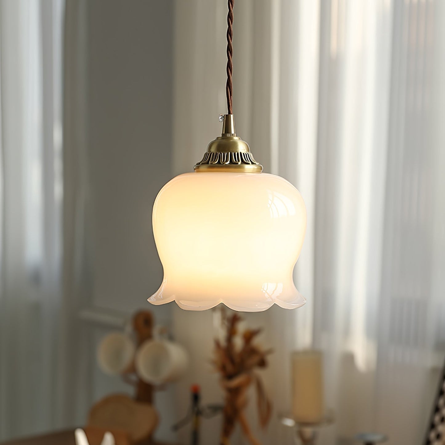 elegante vallei bloem hanglamp voor een betoverende sfeer