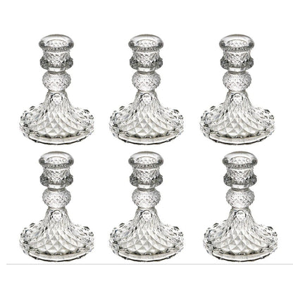 Set van 6 Kandelaren van Kristalglas