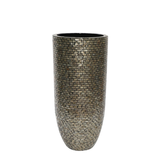 Adrija Champagne ronde poly shell bamboe pot L