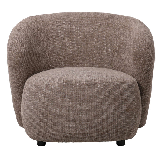 Aphrodite Taupe fauteuil met Legacy 3 mink stof.