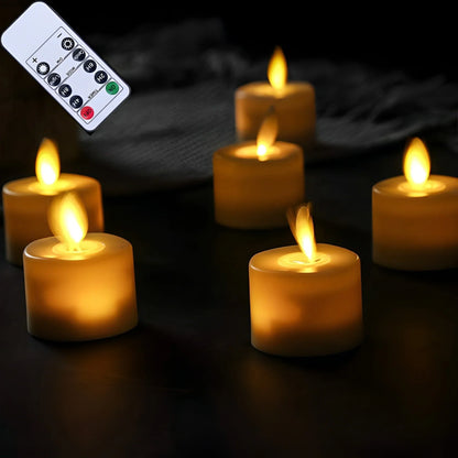 Led kaarsen voor gezellige verlichting in de woonkamer