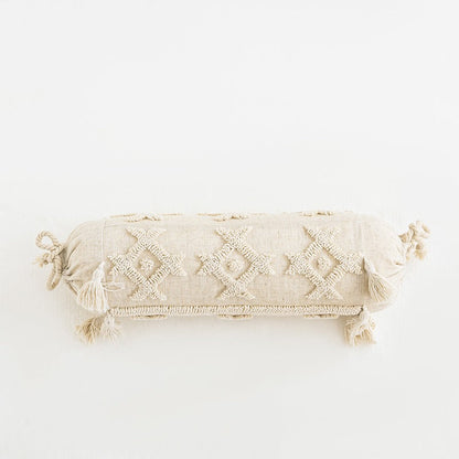 Gevoerde Kussenhoes Beige Boho Ontwerp