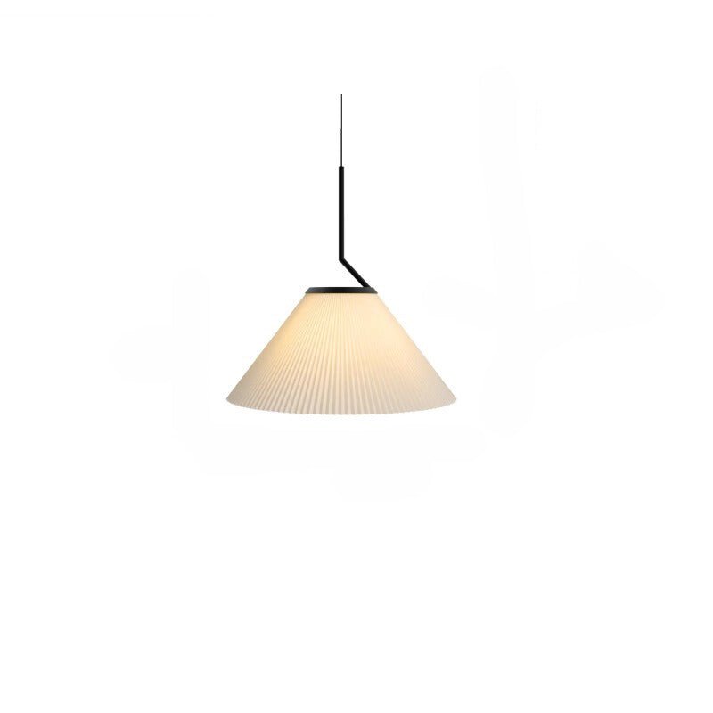 stijlvolle nordic geplooide crème hanglamp voor een elegante sfeer