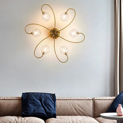 Bloemrijke Plafondlamp voor een Stralend Interieur