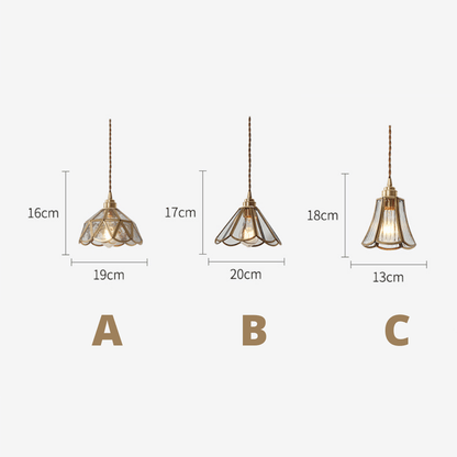 Stijlvolle messing glazen hanglamp voor een sfeervolle ambiance