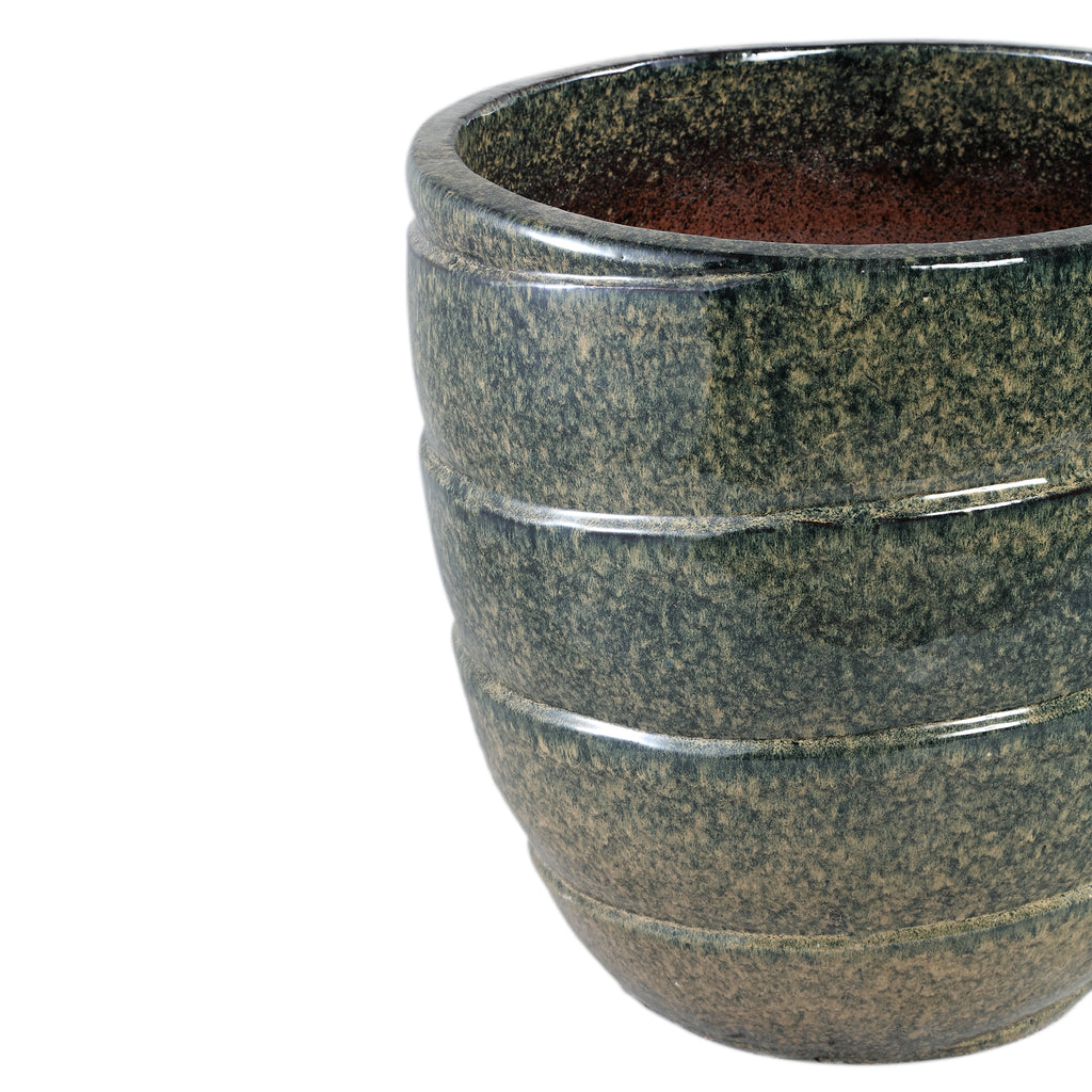 brennen groene keramische swirl pot rond sv3.