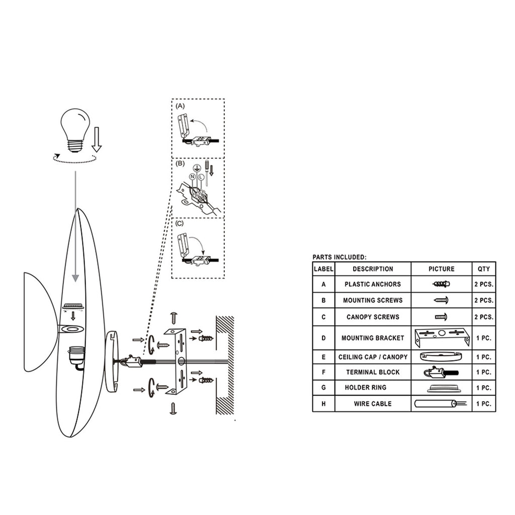 bronskleurige wandlamp brassi ovaal 3680br met grote fitting