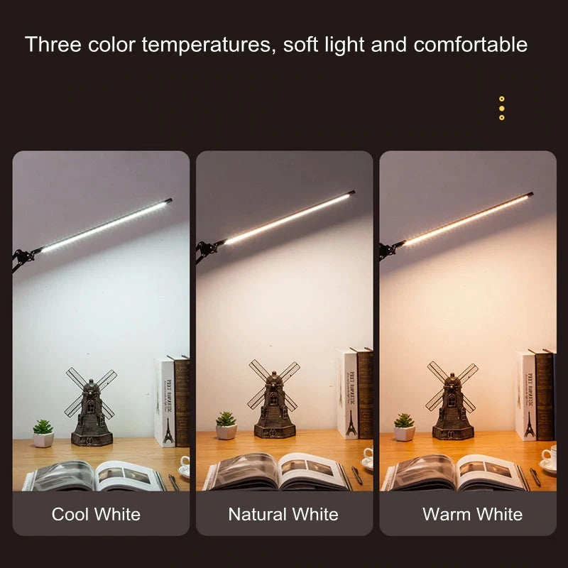 clip-on bureaulamp verstelbare helderheid