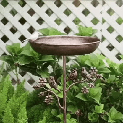 Tuin Vogelbad Metalen Spike Vintage Koper