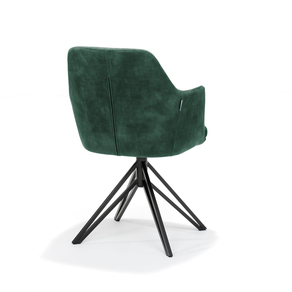 calvin draaibare fauteuil in stof aurora hunter