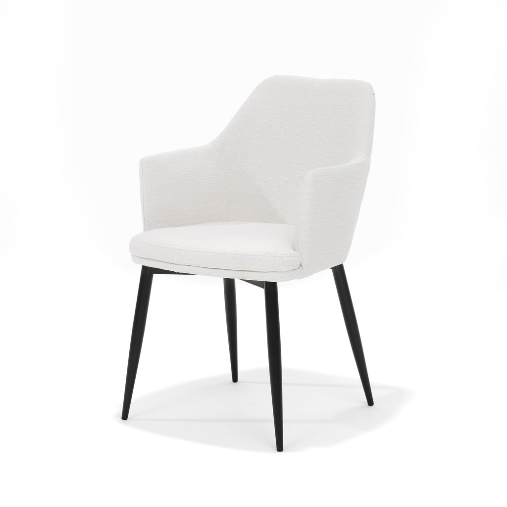 calvin fauteuil stof teddy ivory