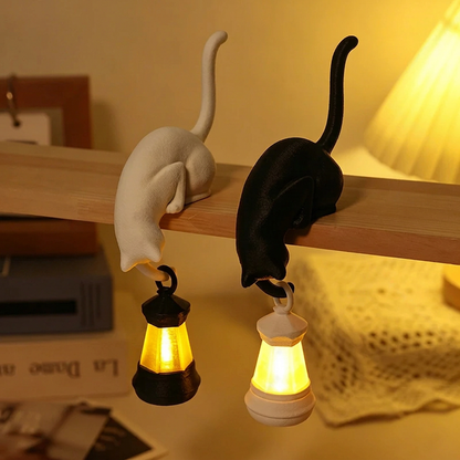 Sfeervolle kattenlamp met lantaarn voor de woonkamer